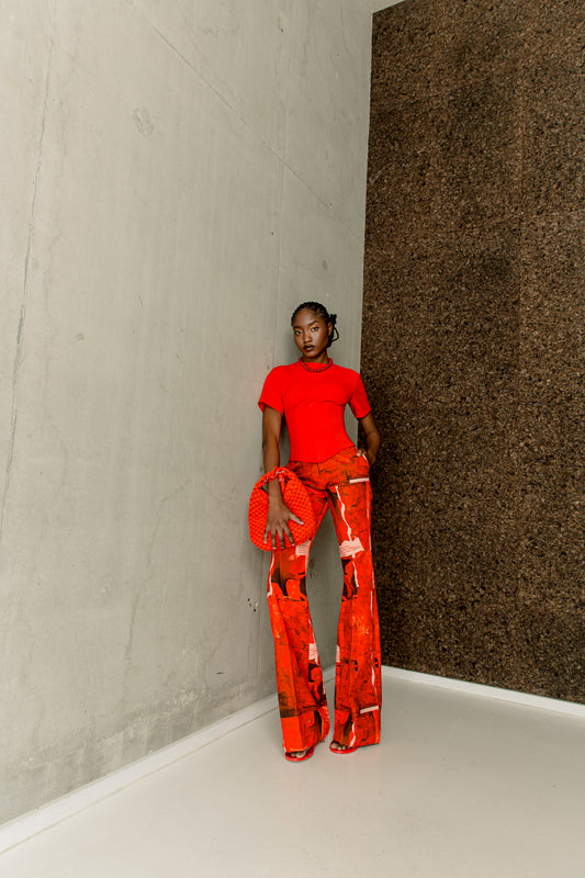 Miye slim to flare pants