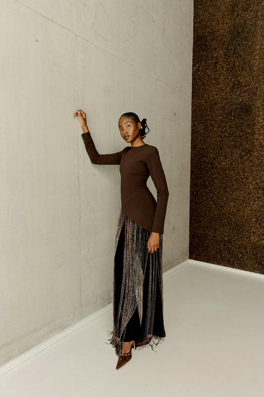 Kaira tassel beaded pants