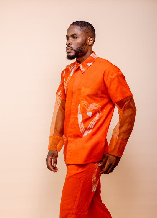 Casj Orange Heart Shirt