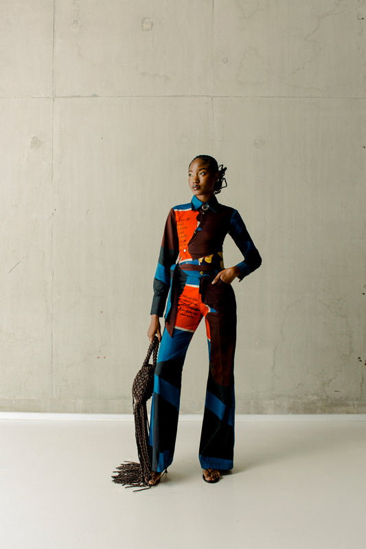 Sade crop shirt