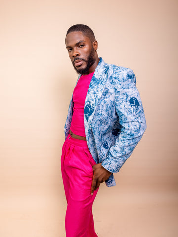 Casj Faces Adire Blazer