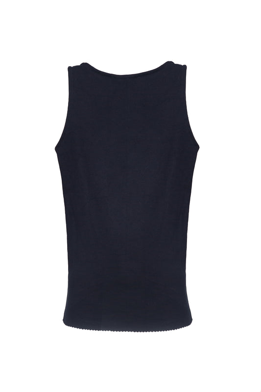 Casj Sleeveless Small Face Print Vest