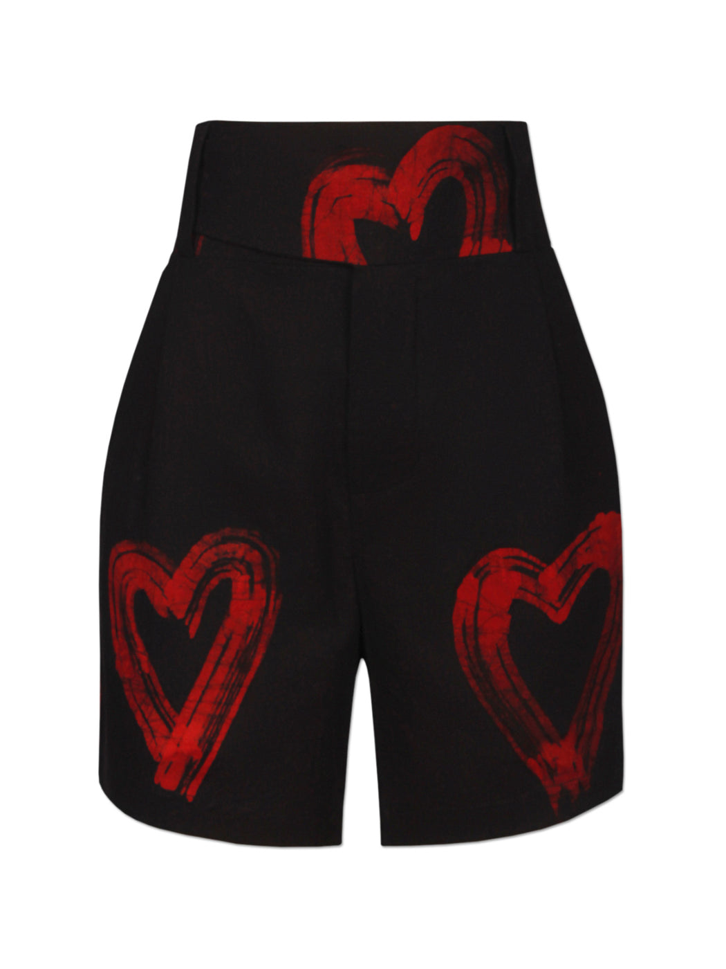 Casj Red Heart Adire Shorts