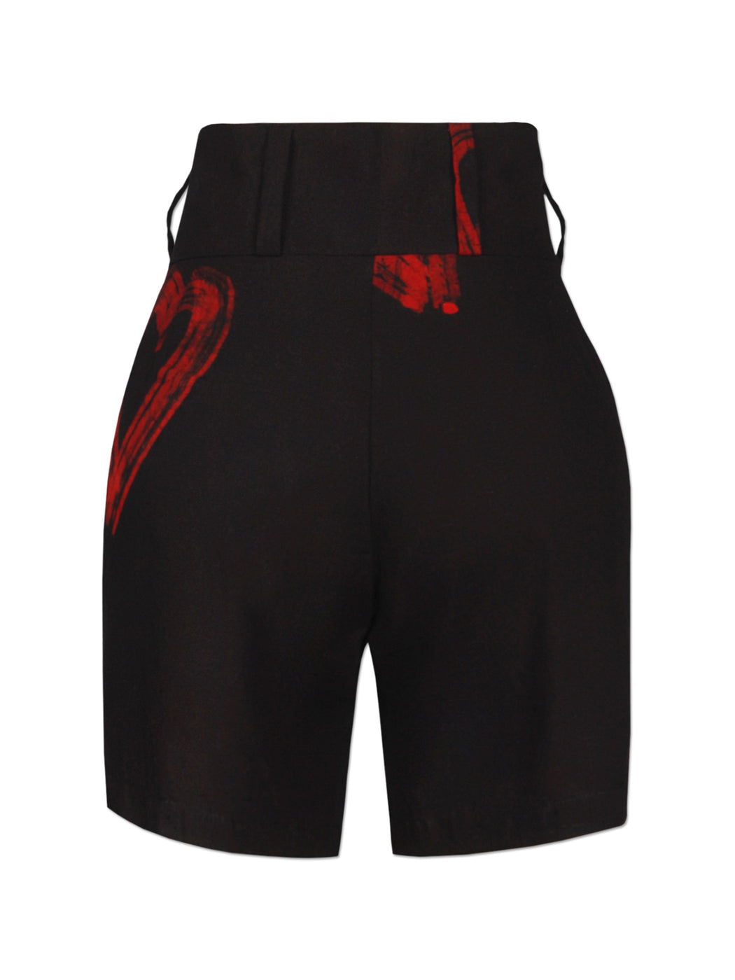Casj Red Heart Adire Shorts