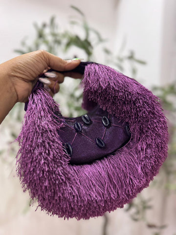 Fern Shekere Bag - Purple